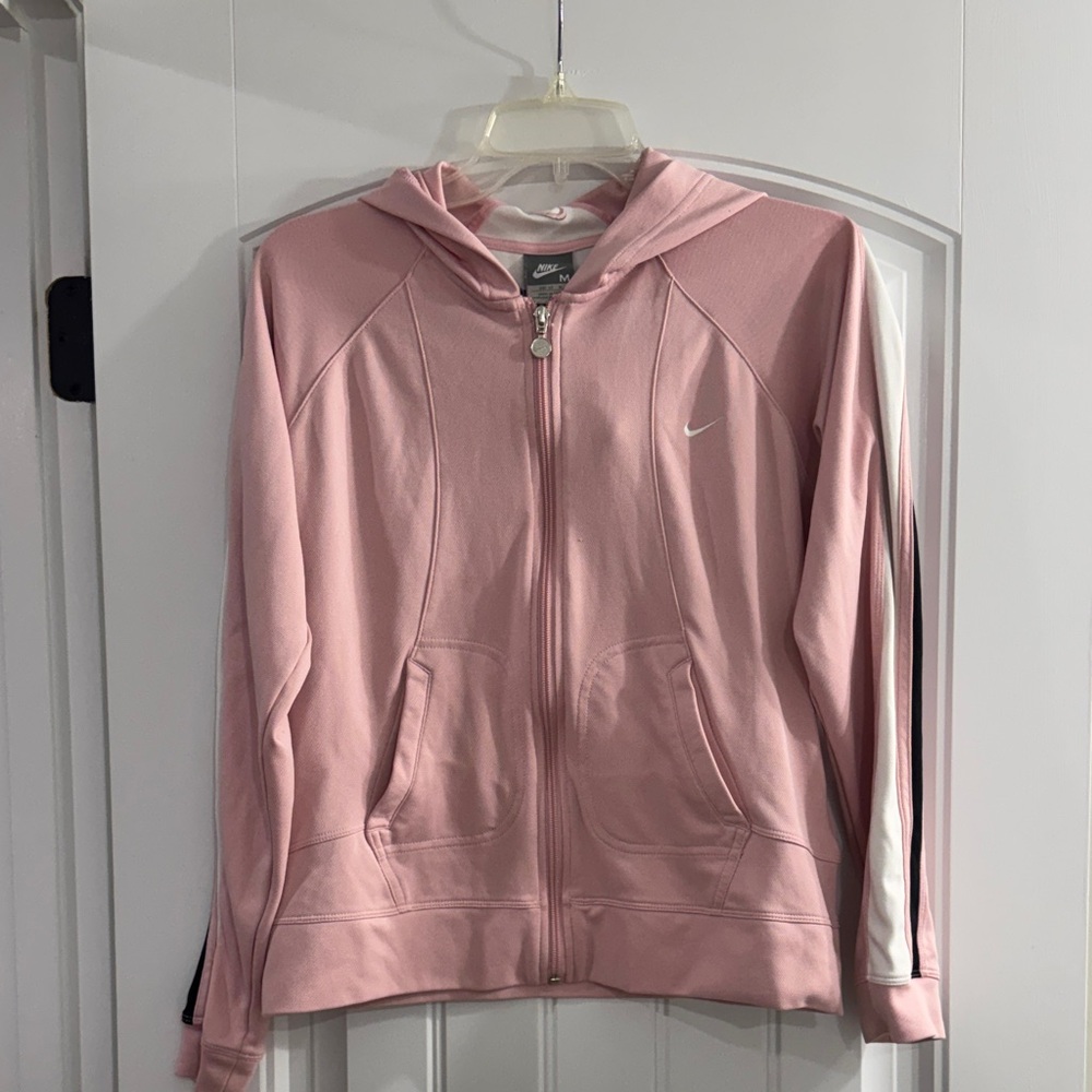 Nike Women's Soft Pink Full-Zip Hoodie